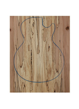 Drop Top Haya Spalted Guitarra / Bajo Eléctrico