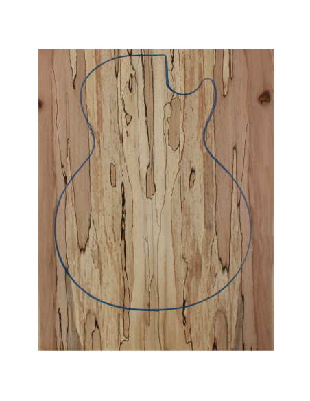 Drop Top Haya Spalted Guitarra / Bajo Eléctrico