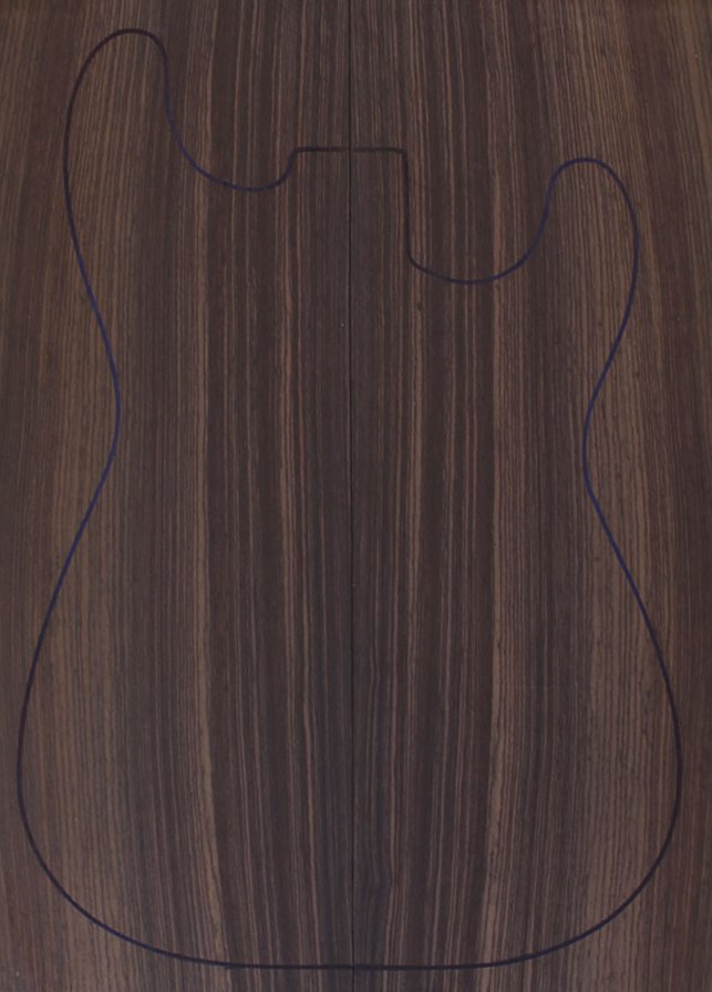 Indian Rosewood Bass / Electric Guitar Carved Top