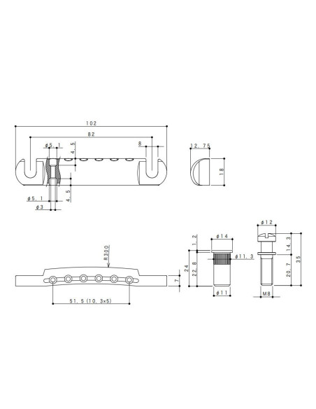 Puente Gotoh® Cromo GE101Z-T-C