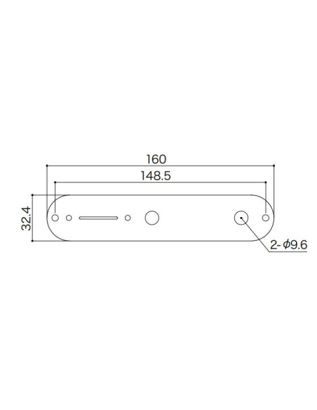 Gotoh® Control Plate Chrome Relic CP10-AC