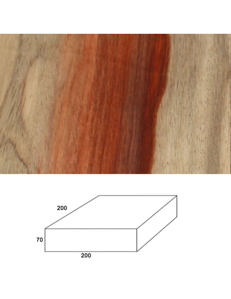 Madera de Palo Rojo Bariolé para Torno y Talla | Maderas Barber