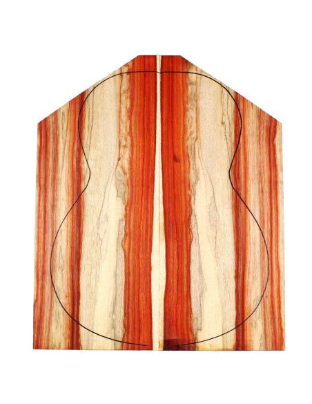 padouk bariolé classic guitar backs