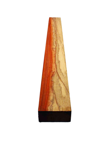 manche neck through padouk rouge bariolé