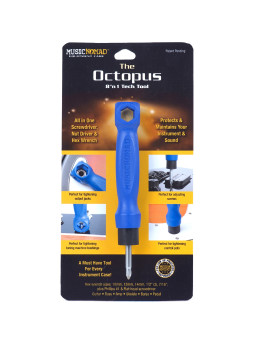 Accesorio multitarea para ajuste de guitarra, ampli y pedales 17 en 1