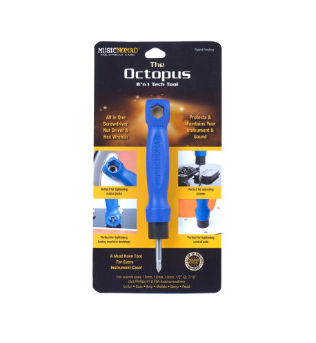 Accessoire multitâche pour accorder guitare, ampli et pédales 17 en 1