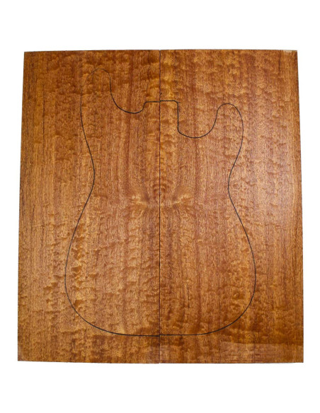 Tapas Cuerpo Sapelli Quilted 1ª Guitarra / Bajo Eléctrico | Maderas Barber