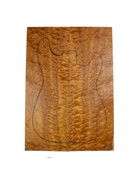 Body Top Sapelli Pommelé spécial Guitare/Basse Électrique