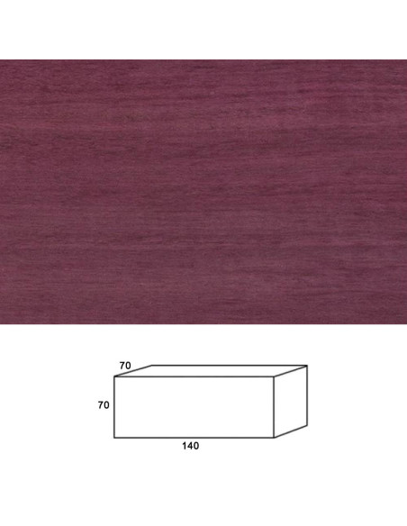 Madera de Purple Heart para torno