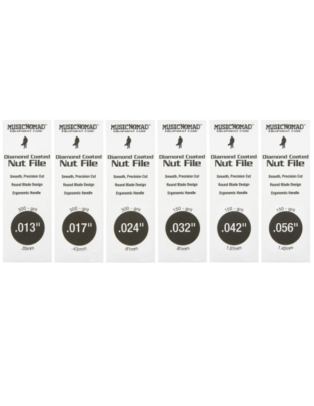 Comprar Set de 6 Limas Diamante Light/Medium para cejuela Guitarra