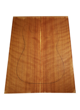 Drop Top Sequoia Curly Guitarra o Bajo Eléctrico| Madera para Guitarra