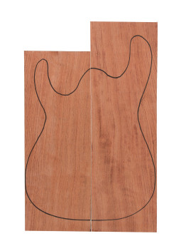 Cuerpo Bubinga Asimétrico 530x160x50mm + 460x160x50mm