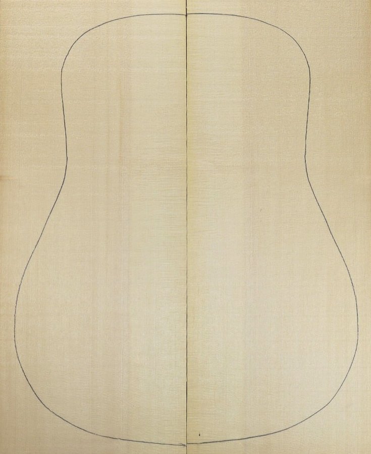 B Alpine Spruce Classic Guitar Tops