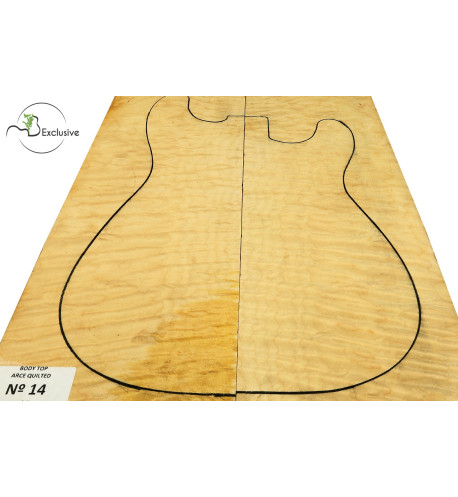 Quilted Master Maple Body Top Electric / Bass Guitar Nº 14 MB Exclusive