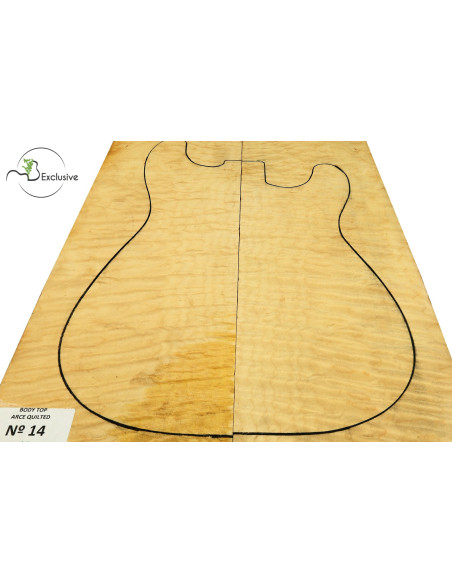 Quilted Master Maple Body Top Electric / Bass Guitar Nº 14 MB Exclusive