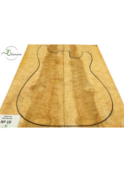 Tapa Cuerpo Arce Quilted Guitarra / Bajo Eléctrico Nº10