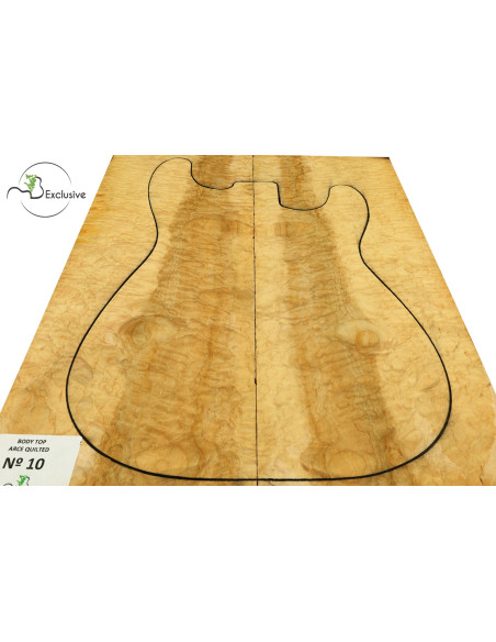 Quilted Maple Body Top Electric / Bass Guitar Nº 10