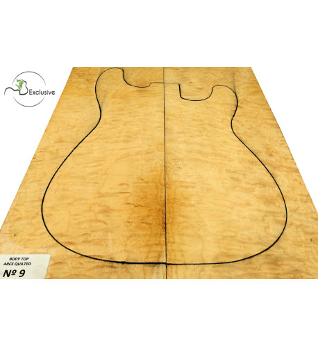 Quilted Maple Body Top Electric / Bass Guitar Nº 9