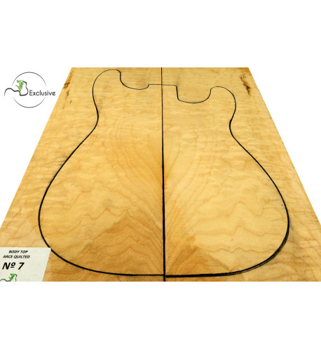 Quilted Maple Body Top Electric / Bass Guitar Nº 7
