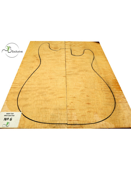 Quilted Maple Body Top Electric / Bass Guitar Nº 6