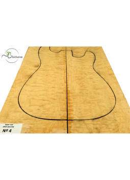 Tapa Cuerpo Arce Quilted Guitarra / Bajo Eléctrico Nº4