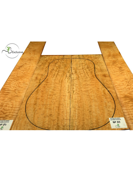 Juego Arce Quilted Guitarra Acústica Nº 39