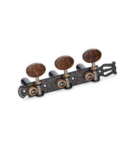 Schaller Machine Head GrandTune Classic Lyra BlackChrome Snakewood