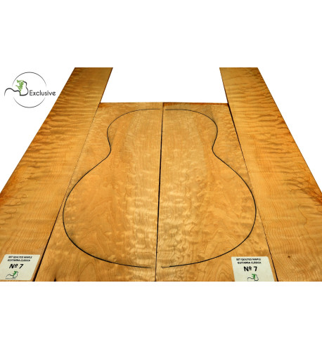 Quilted Maple Classic Guitar Set Nº 7