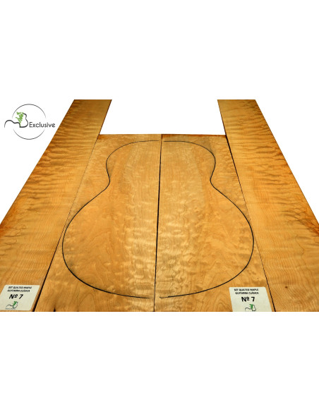 Quilted Maple Classic Guitar Set Nº 7