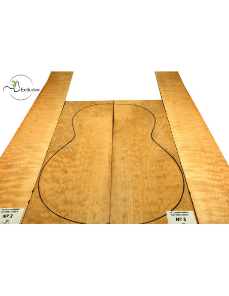 Quilted Maple Classic Guitar Set Nº 3
