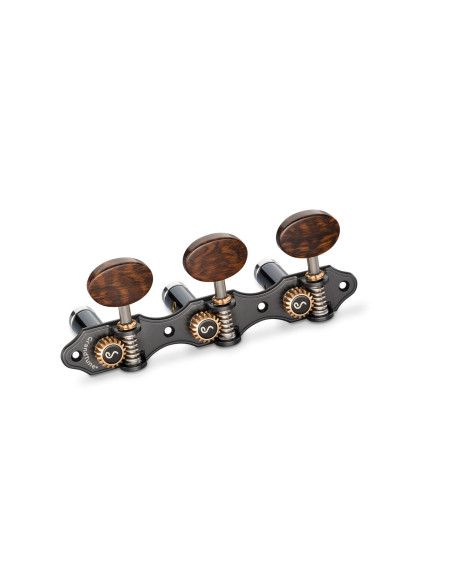 Mécaniques marque allemande Schaller modèle Classic Hauser Noir Satiné Snakewood Deluxe