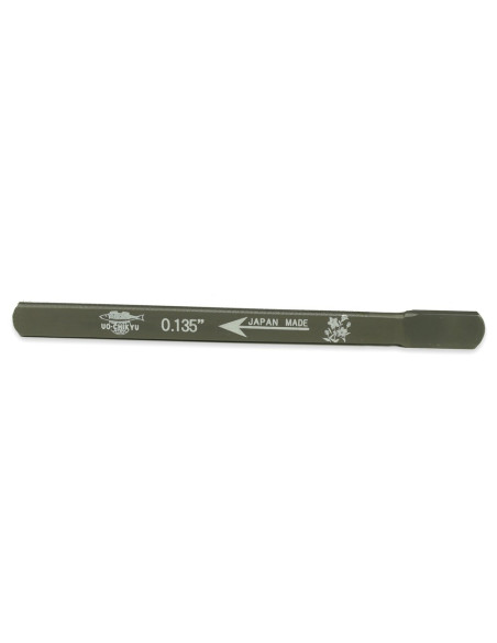 Uo-Chikyu Double Edged Nut Slot Japanese File 0.135" | Stainless Steel