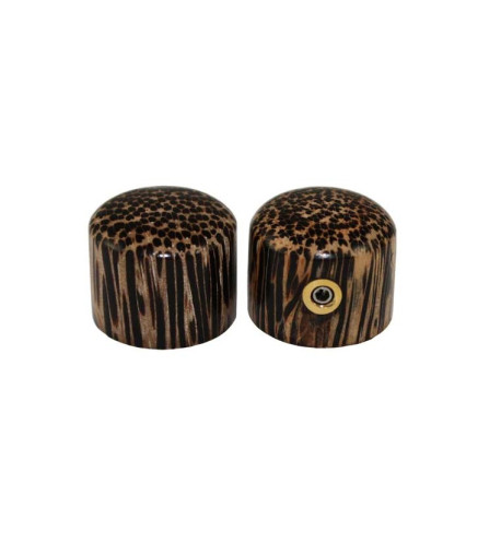 All parts Tigerwood Knobs Set of 2 pcs