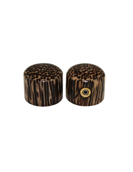 All parts Tigerwood Knobs Set of 2 pcs