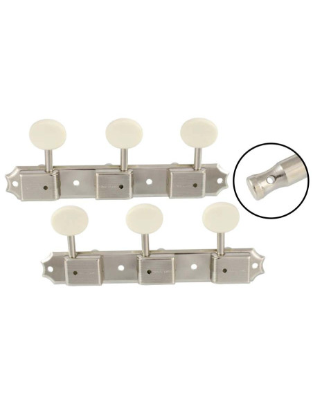 Clavijero 3+3 en tira estilo vintage AllParts by GOTOH
