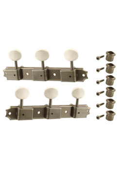 Clavijero 3+3 en tira estilo vintage envejecido AllParts by GOTOH
