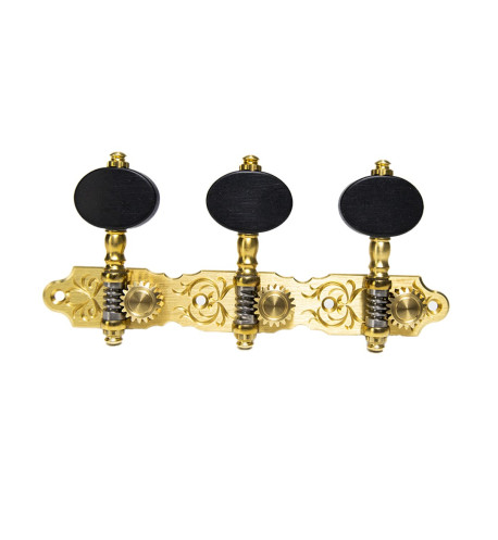 General description of the Perona tuning machines for classical guitar 572: