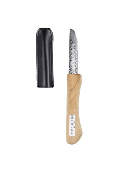 El cuchillo de forma redondeada "Maru", que significa redondo, se utiliza para trabajar zonas curvas y dibujar líneas curvas,