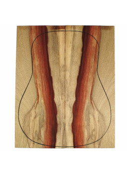 padouk bariolé acoustic guitar backs