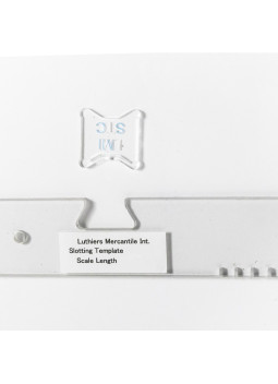 Slotting template, 25.5" scale | Fret templates for luthiers