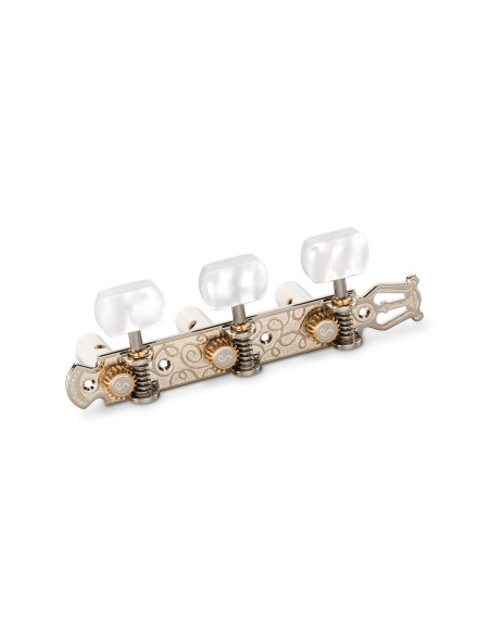 Buy Schaller Machine Head Classic Lyra Nickel Perloid Posts White