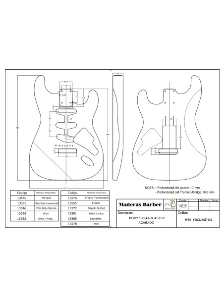 planos stratocaster