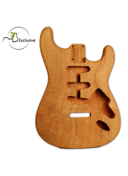 Buy Sapele Quilted Finished Electric Guitar Body Stratocaster Style