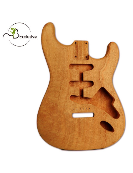 Buy Sapele Quilted Finished Electric Guitar Body Stratocaster Style