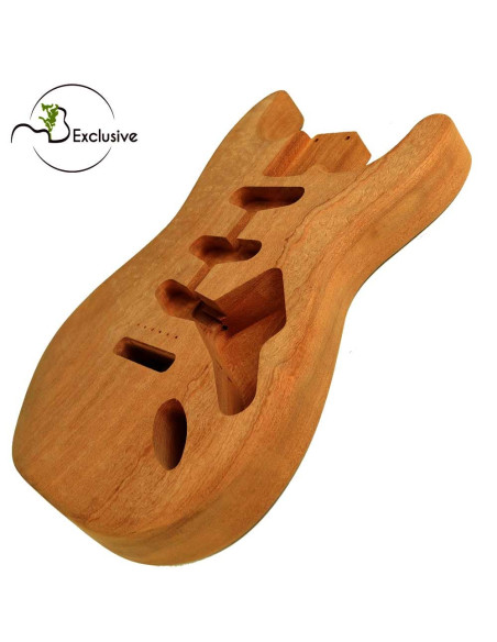 Buy Sapele Quilted Finished Electric Guitar Body Stratocaster Style