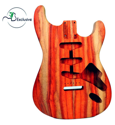 Buy Padauk Bariole Finished Electric Guitar Body Stratocaster Style