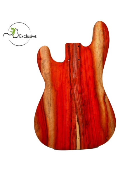 Corps Palissandre Rouge Bariolé Finition Basse Électrique Style Precision MB Exclusive