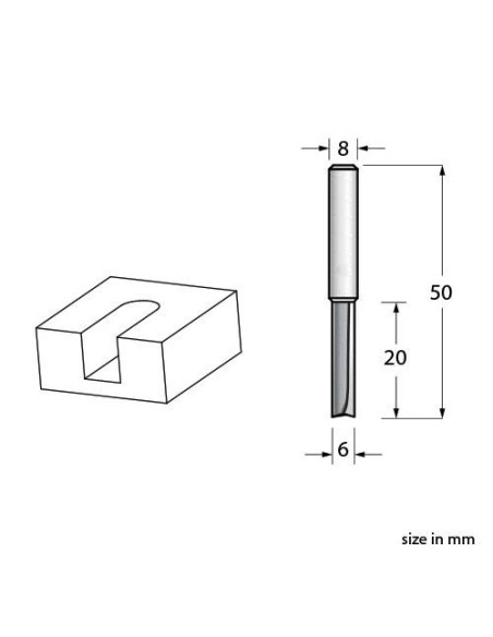 Mèche de Toupie 6 mm pour Truss-Rod | Maderas Barber