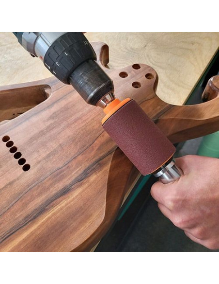 sanding guitar