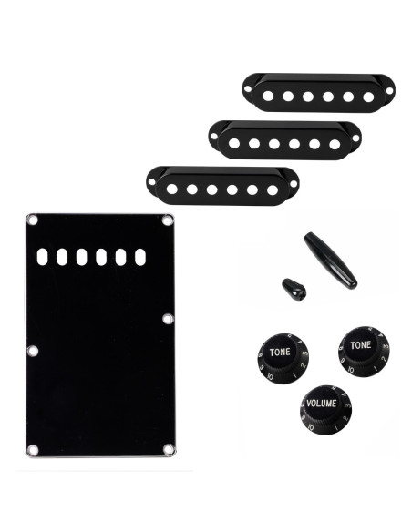 piezas plástico stratocaster negro